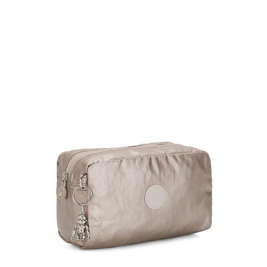 Kipling Gleam Metallic Pouch Taske Beige | DK 2132BE